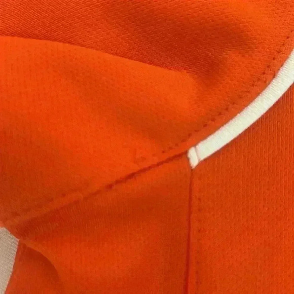 NIKE DRI FIT MENS SHORT SLEEVE GOLF SHIRT ORANGE WHITE‎ SIZE SMALL - Picture 9 of 9